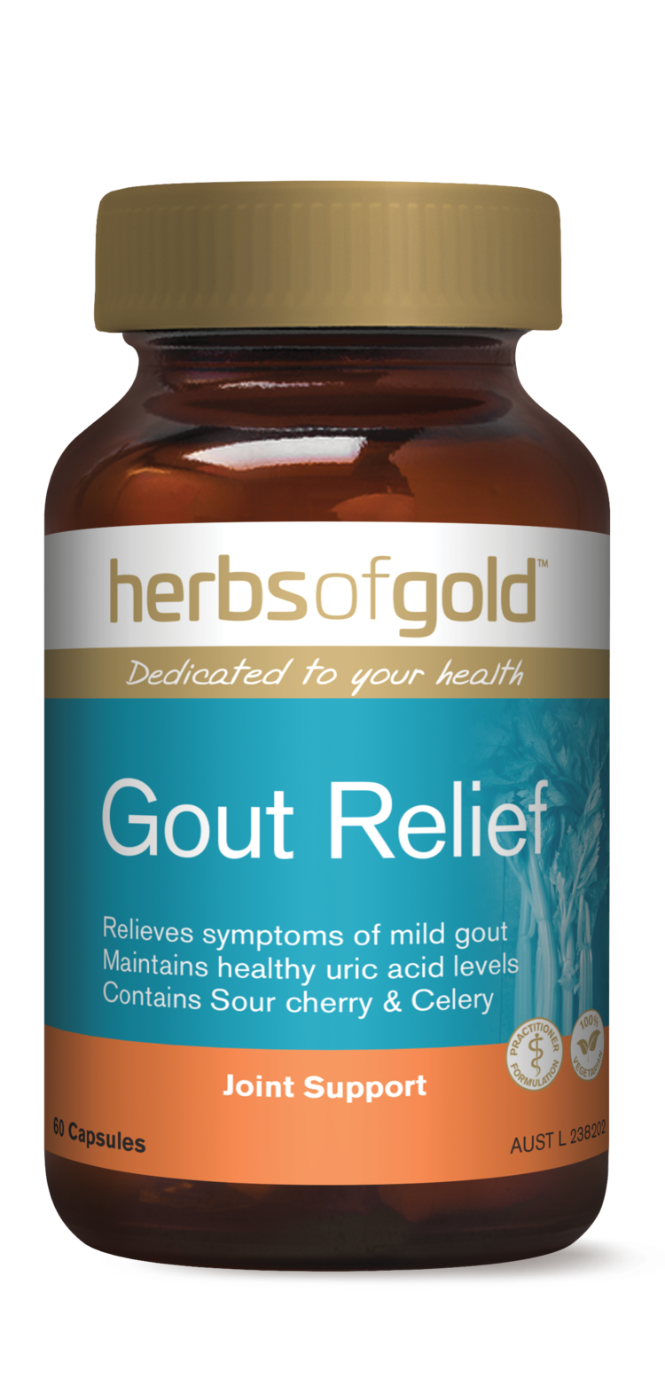 Herbs of Gold Gout Relief 60 Capsules BeeVitamins
