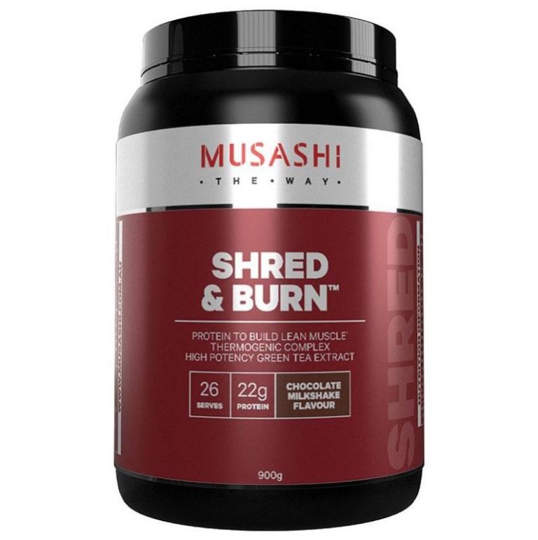 musashi shred and burn nutritional info